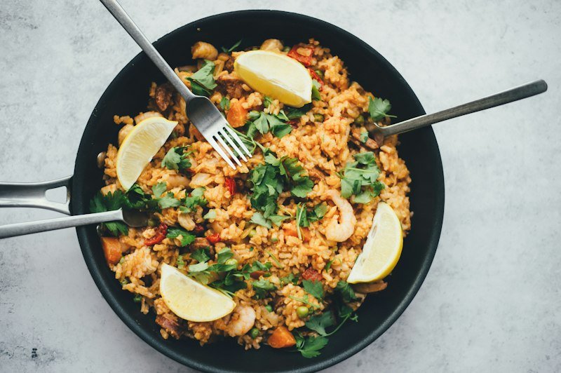 Fried rice served in a bowl